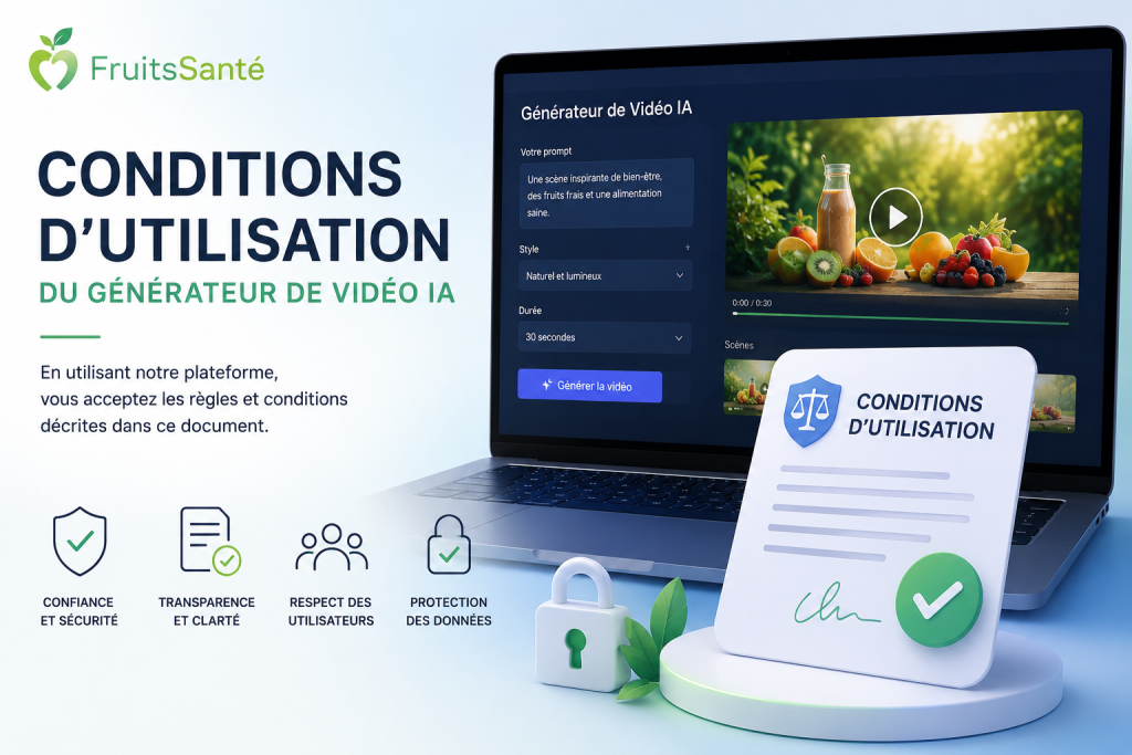 conditions d'utilisation générateur vidéo IA